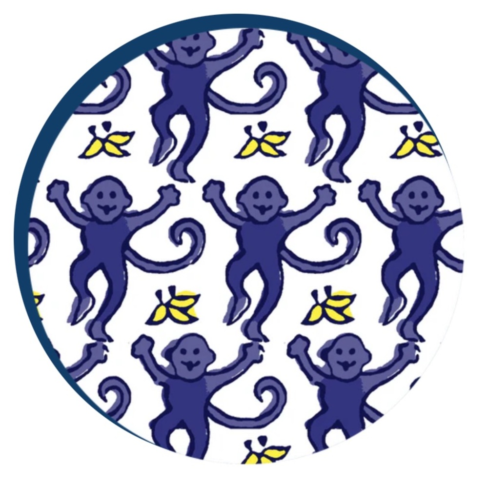 NWT Roller Rabbit Polo PJ set in Sapphire Monkey - Picture 6 of 6